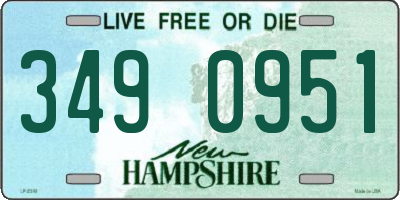 NH license plate 3490951