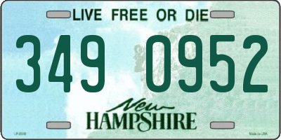 NH license plate 3490952