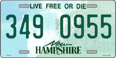 NH license plate 3490955