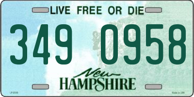 NH license plate 3490958