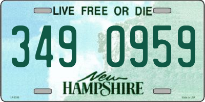 NH license plate 3490959