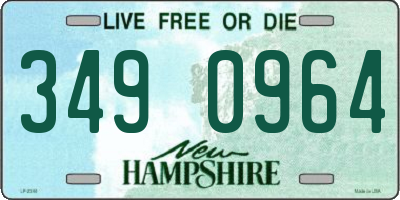 NH license plate 3490964