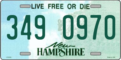 NH license plate 3490970