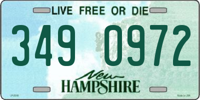 NH license plate 3490972