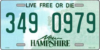 NH license plate 3490979