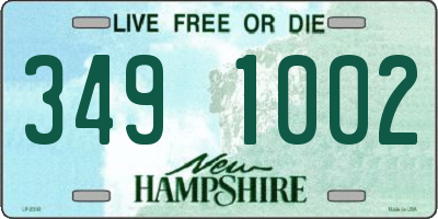 NH license plate 3491002