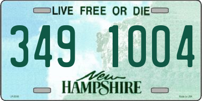 NH license plate 3491004