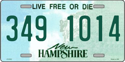 NH license plate 3491014