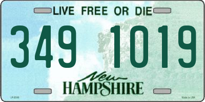NH license plate 3491019