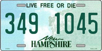 NH license plate 3491045