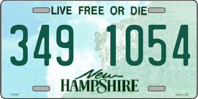 NH license plate 3491054