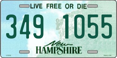 NH license plate 3491055