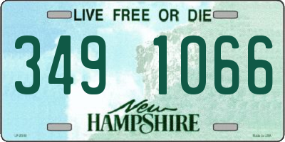NH license plate 3491066