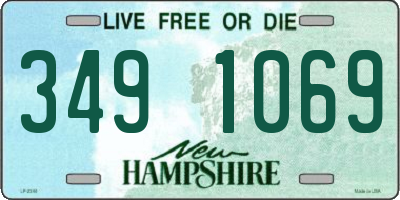 NH license plate 3491069
