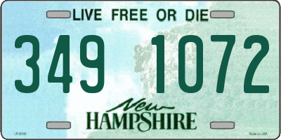 NH license plate 3491072