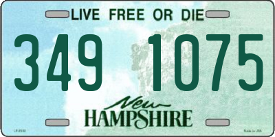 NH license plate 3491075
