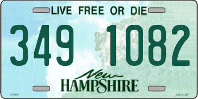 NH license plate 3491082