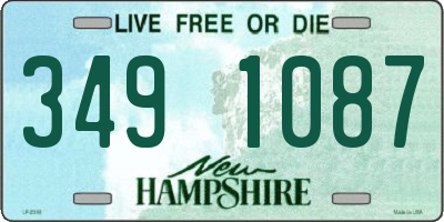 NH license plate 3491087