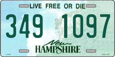 NH license plate 3491097