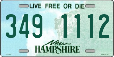 NH license plate 3491112