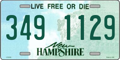 NH license plate 3491129
