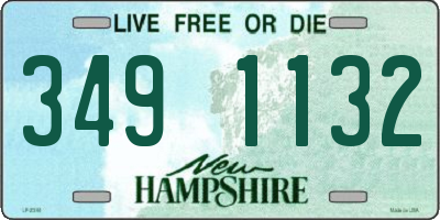 NH license plate 3491132