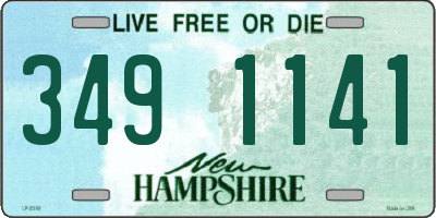NH license plate 3491141