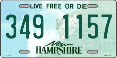 NH license plate 3491157