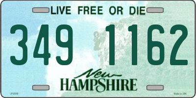 NH license plate 3491162