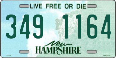 NH license plate 3491164