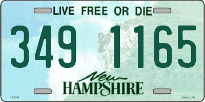 NH license plate 3491165