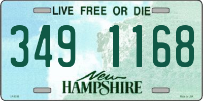NH license plate 3491168