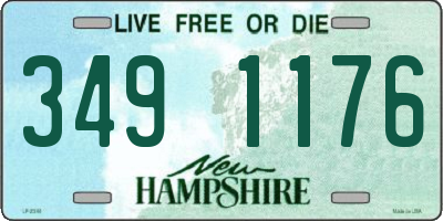 NH license plate 3491176