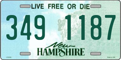 NH license plate 3491187
