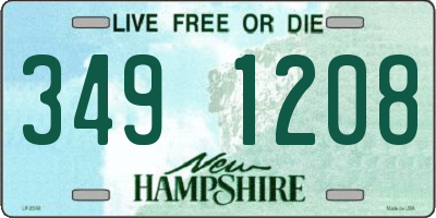 NH license plate 3491208