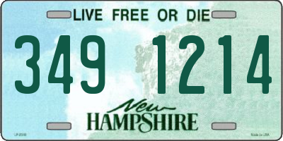 NH license plate 3491214
