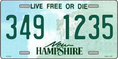 NH license plate 3491235