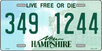 NH license plate 3491244