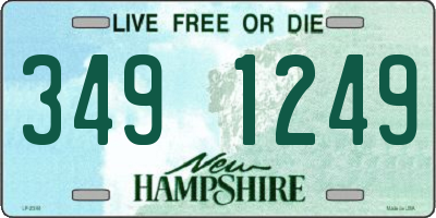 NH license plate 3491249