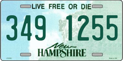 NH license plate 3491255