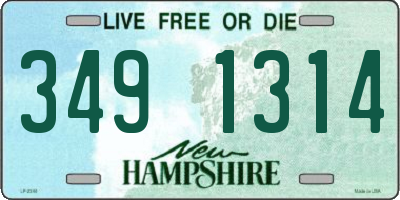 NH license plate 3491314