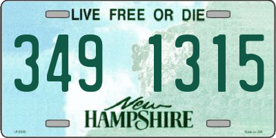 NH license plate 3491315