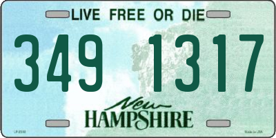 NH license plate 3491317