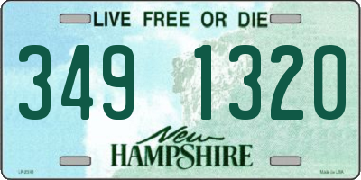 NH license plate 3491320