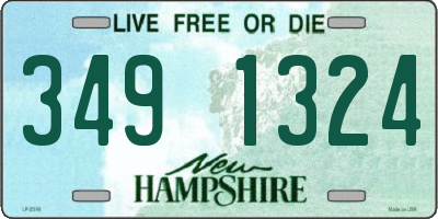 NH license plate 3491324
