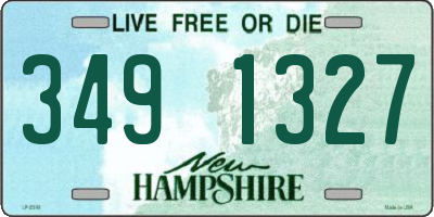 NH license plate 3491327