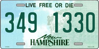 NH license plate 3491330