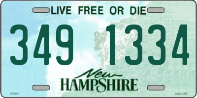 NH license plate 3491334