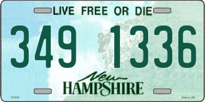 NH license plate 3491336