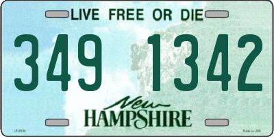 NH license plate 3491342